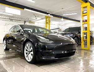 Полировка автомобиля Tesla model 3 Полировка кузова и нанесение кварцевого состава H7